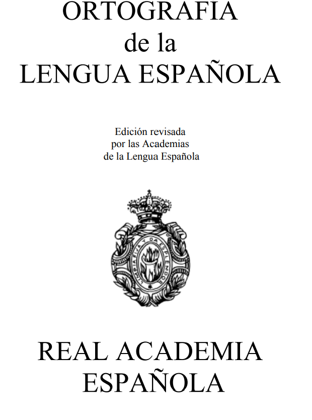 Ortografía de la Real Academia Española